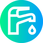 eau potable saine logo rond étanche